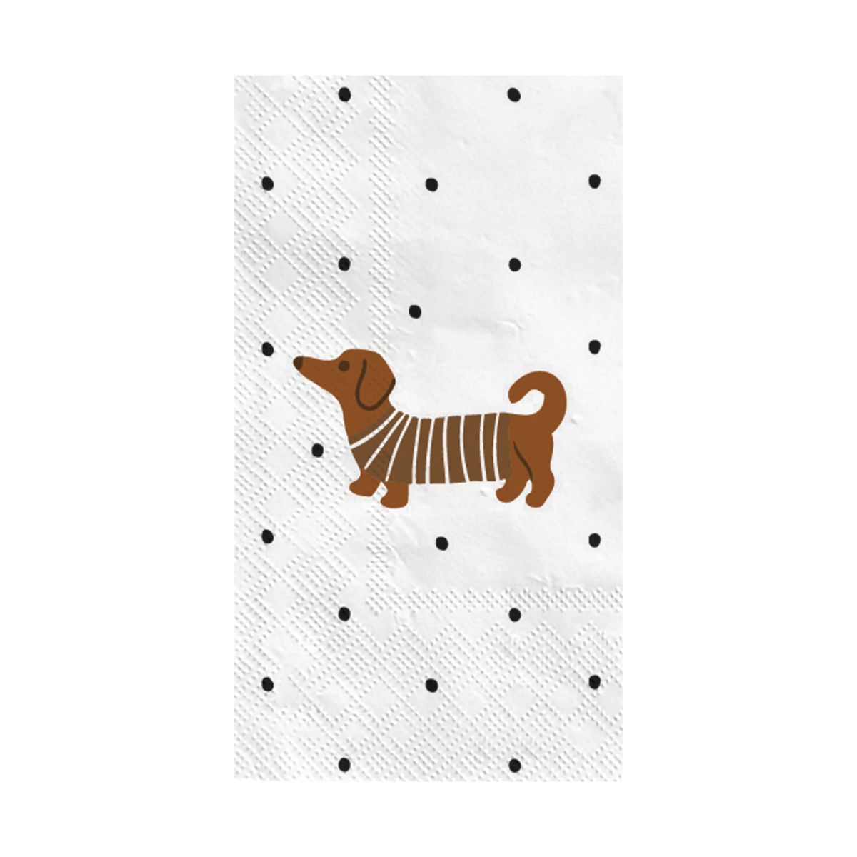 SERVIETTE PAPIER - TECKEL RAYURE