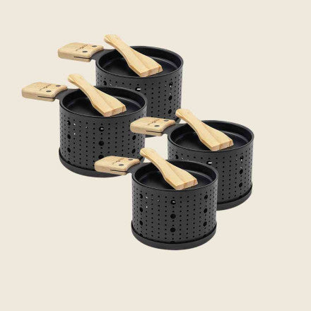 4 RACLETTES INDIVIDUELLES A LA BOUGIE