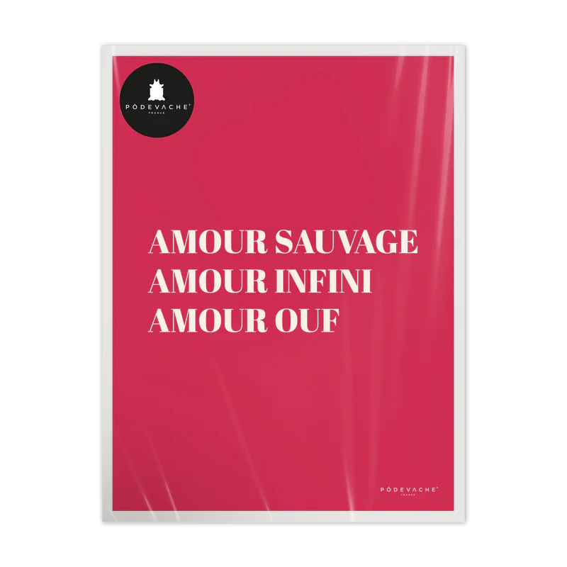 AFFICHE 30x40CM - AMOUR OUF