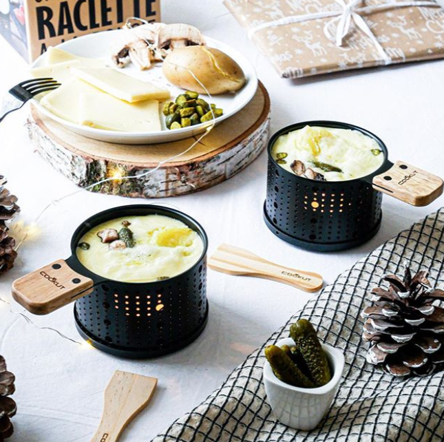 4 RACLETTES INDIVIDUELLES A LA BOUGIE