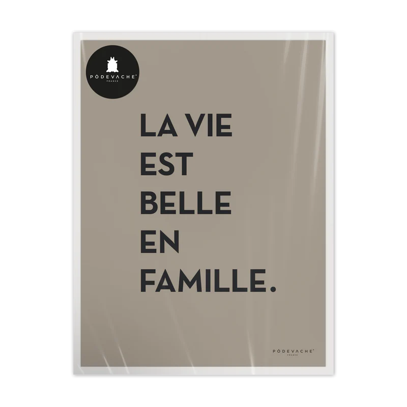 AFFICHE 30x40CM - LA VIE EST BELLE