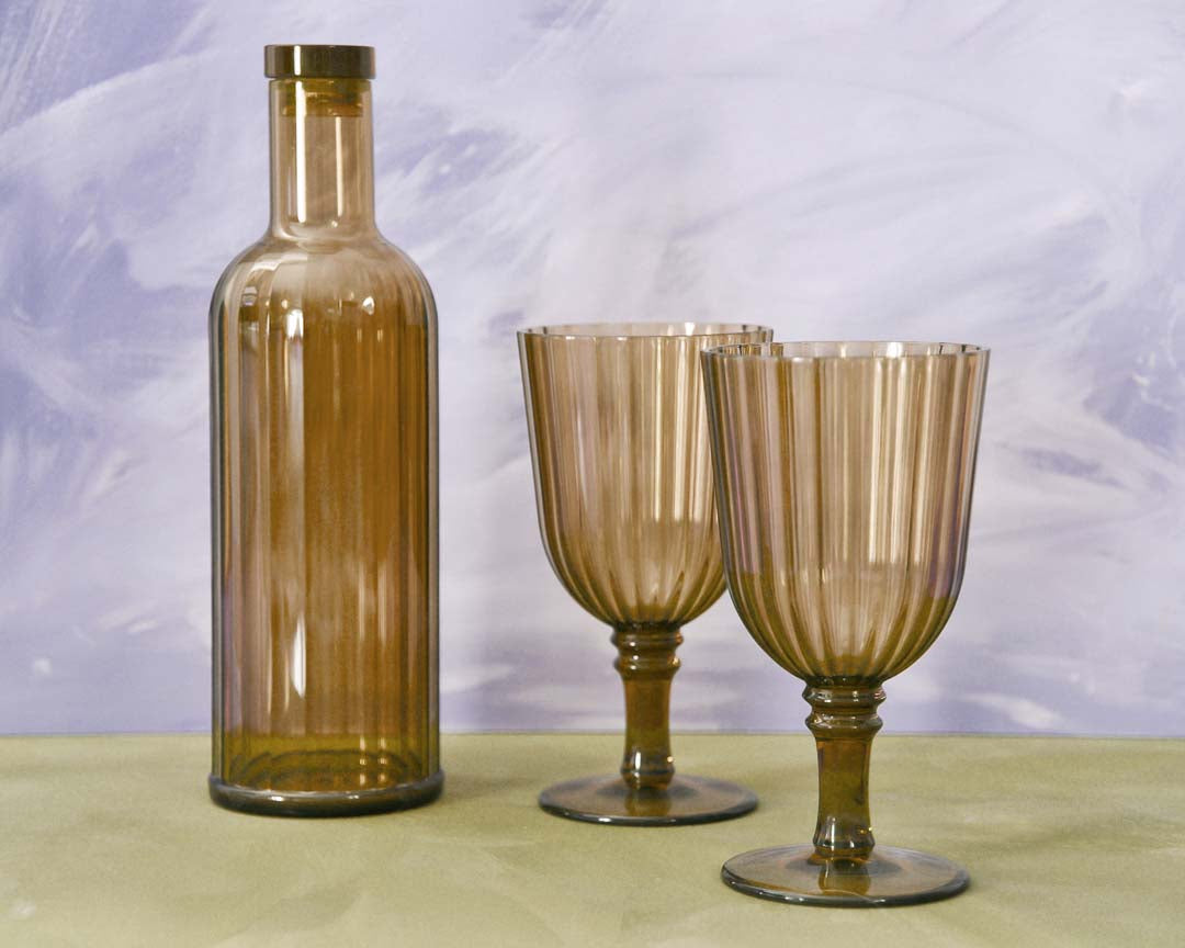 BOUTEILLE 1L ACRYLIQUE - MARRON