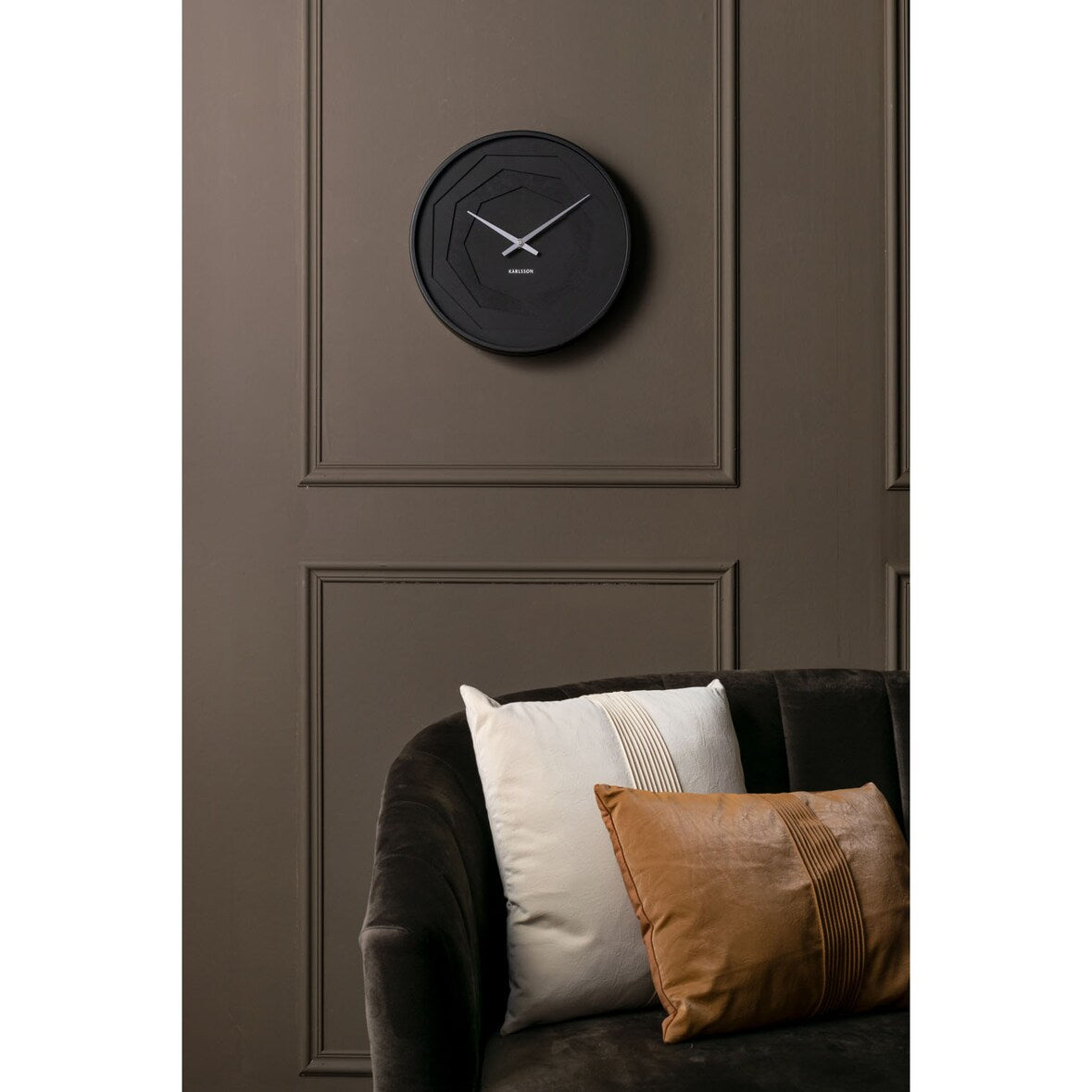 HORLOGE ORIGAMI NOIR