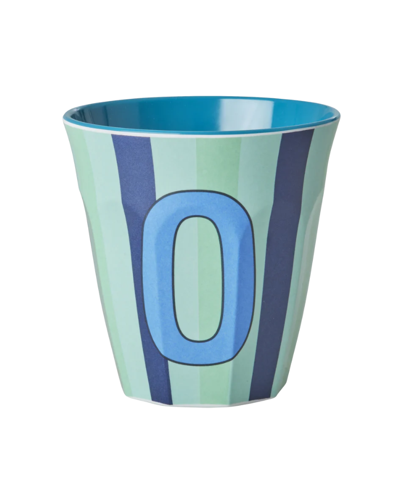 GOBELET O - STRIE BLEU