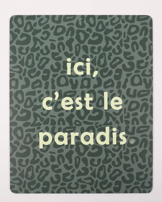 GRANDE PLAQUE - ICI C'EST LE PARADIS