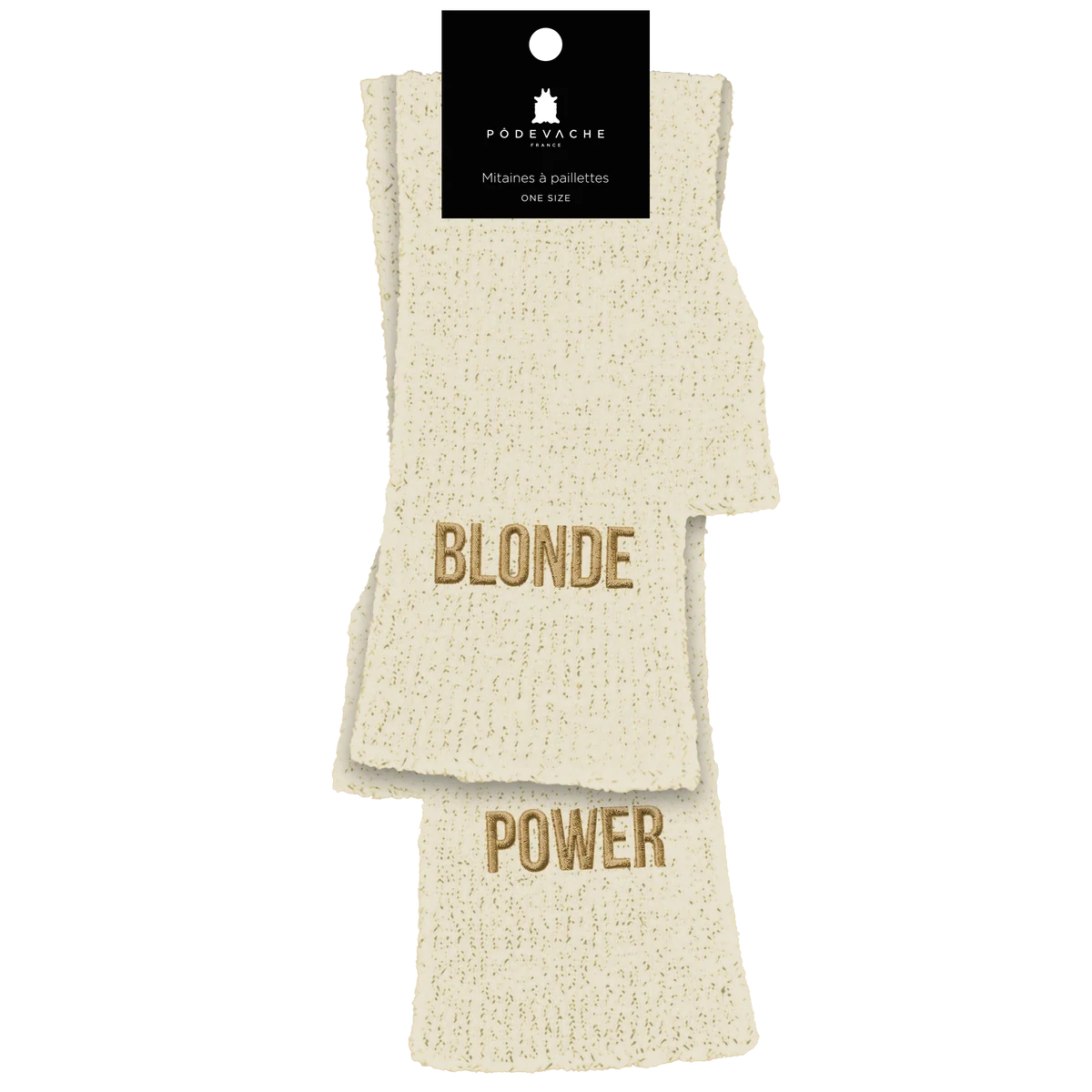 MITAINES PAILLETTES - BLONDE POWER