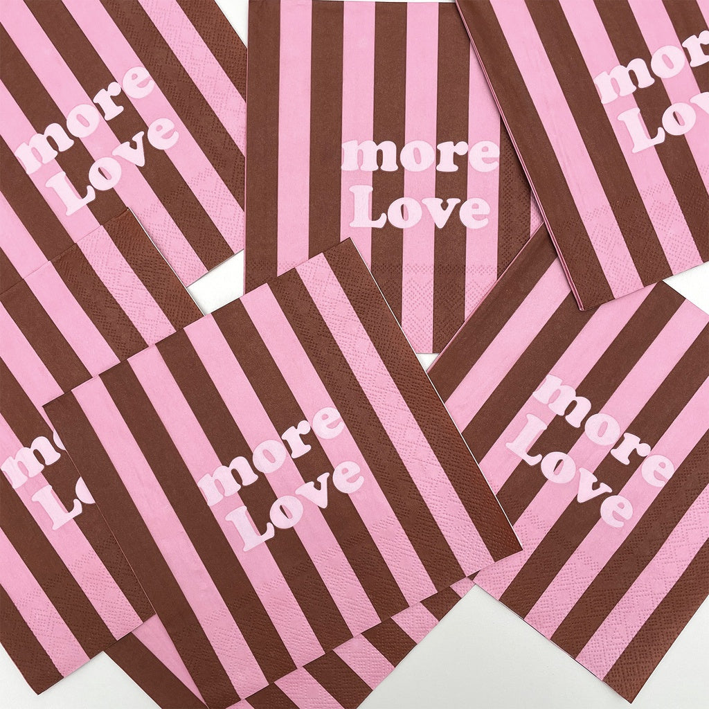 SERVIETTE PAPIER - MORE LOVE