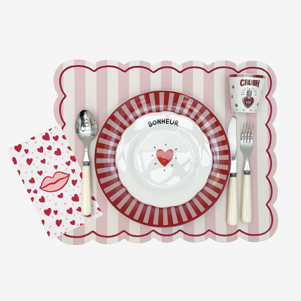SERVIETTE PAPIER - KISS ROUGE
