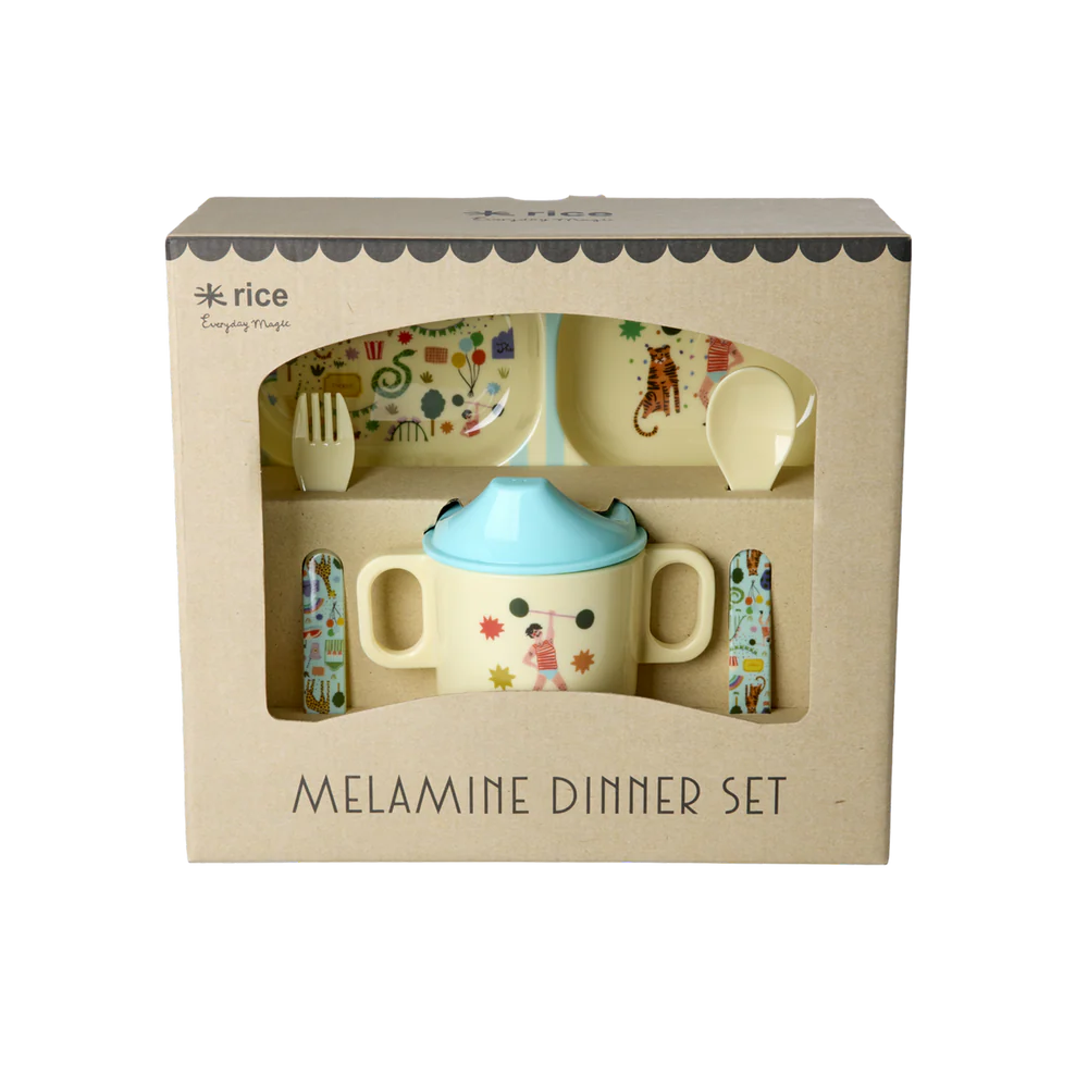 SET VAISSELLE BEBE - MENTHE FÊTE