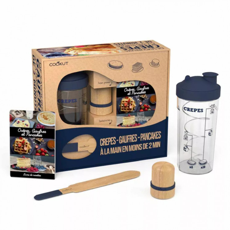 Coffret shaker à crêpes, pancakes et gaufres