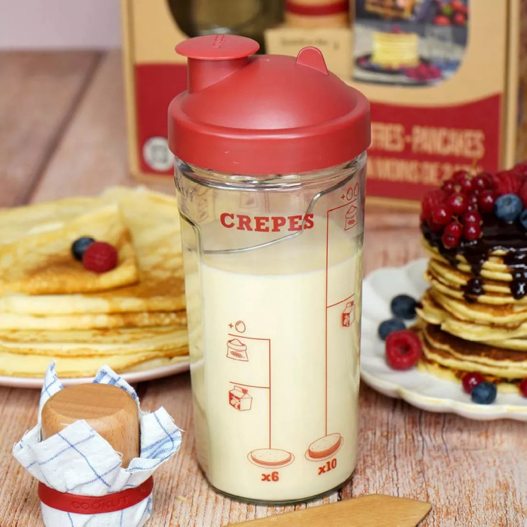 Coffret shaker à crêpes, pancakes et gaufres