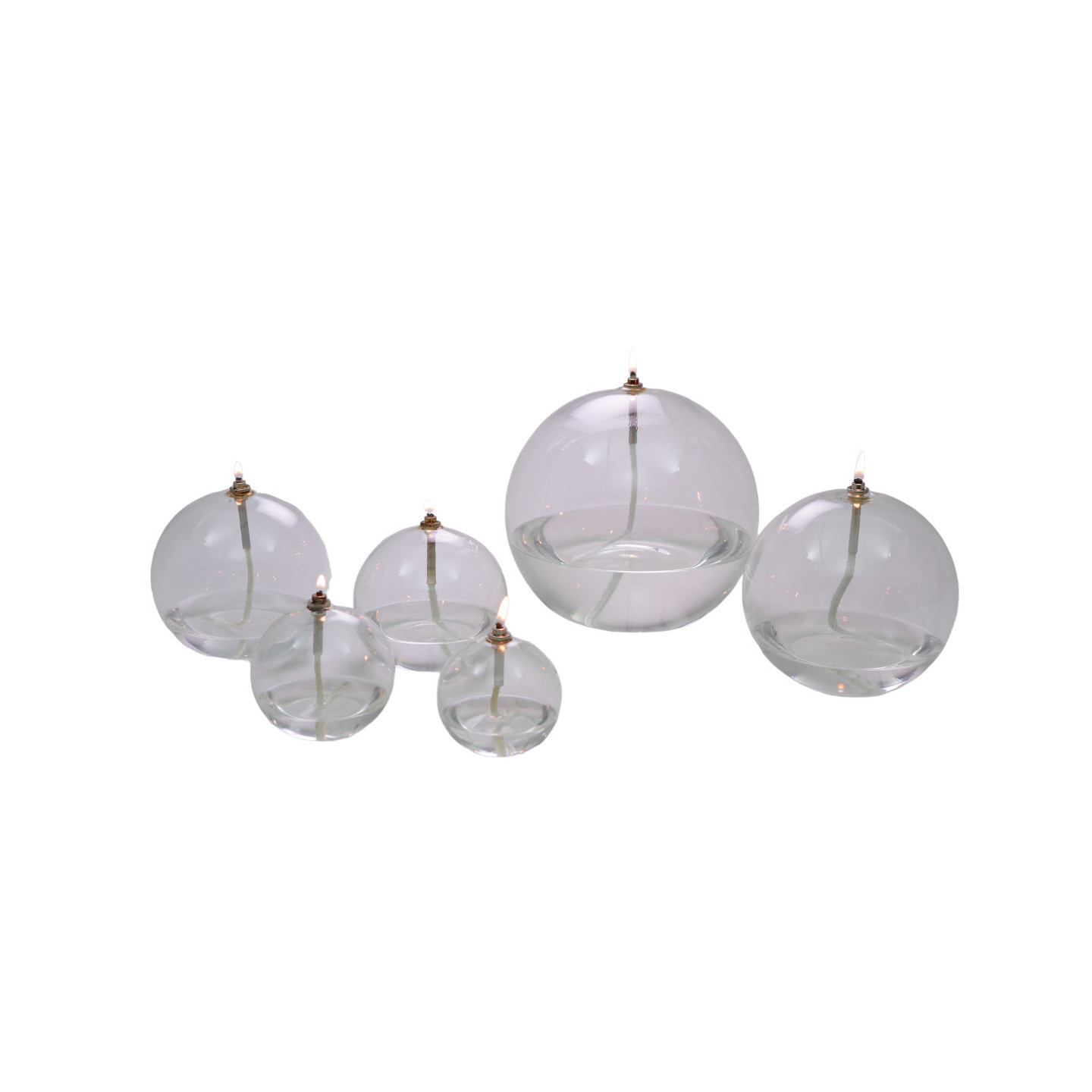 Lampe à huile Sphère XL - Transparent