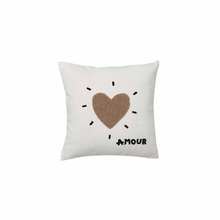 Coussin Coeur Beige - Opjet