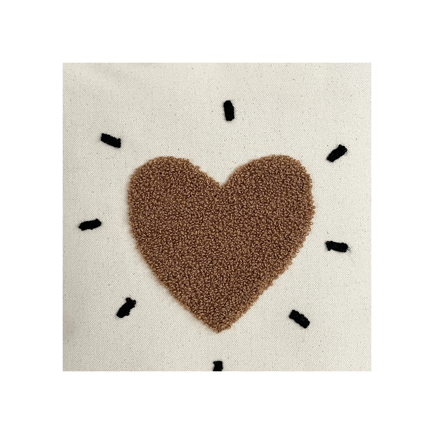 Coussin Coeur Beige - Opjet