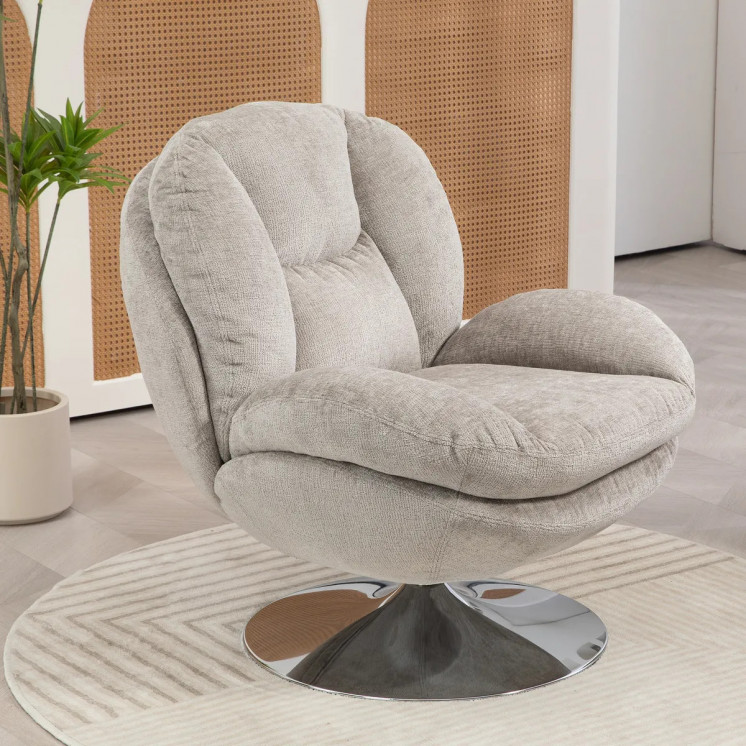 Fauteuil Tomi Taupe