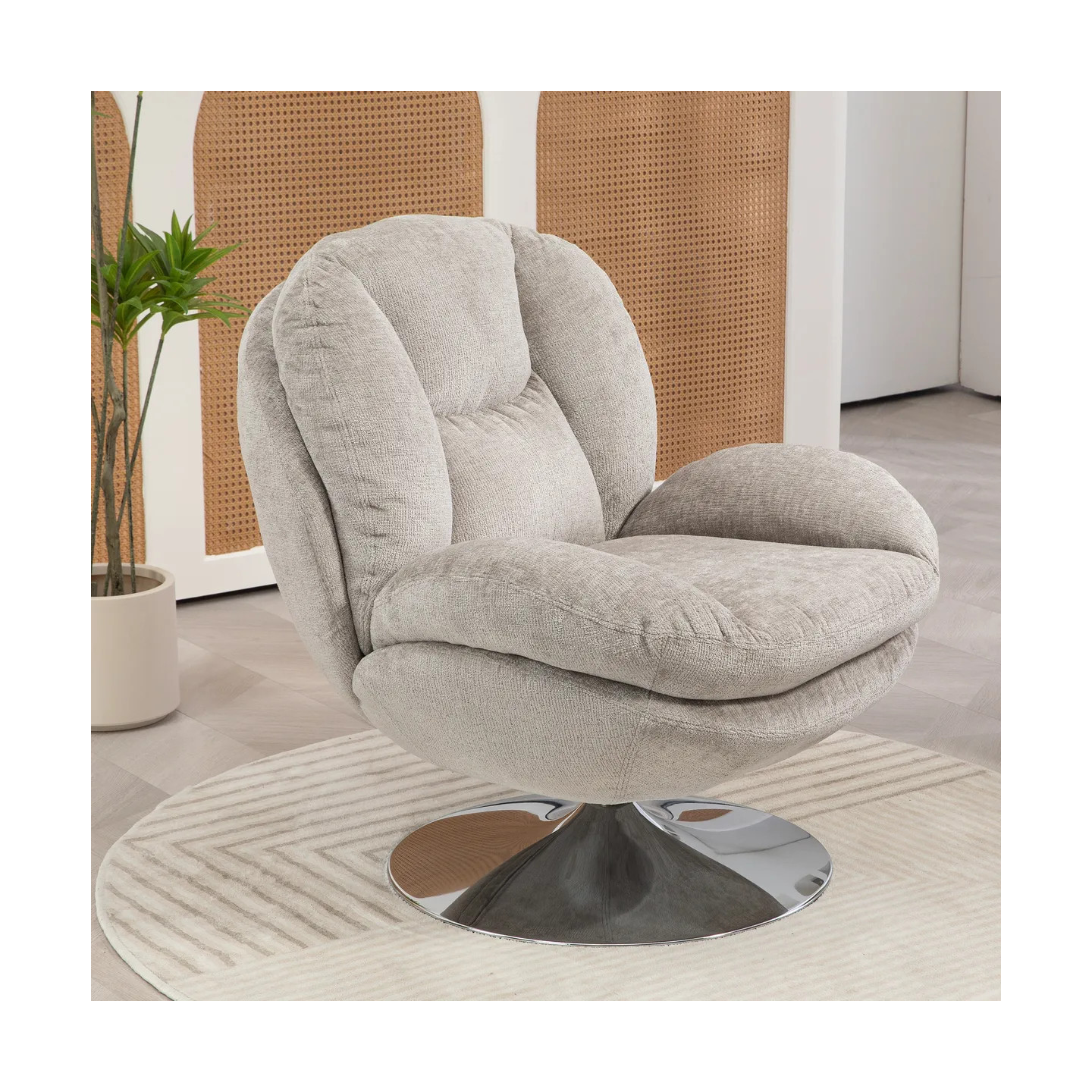 Fauteuil Tomi Taupe