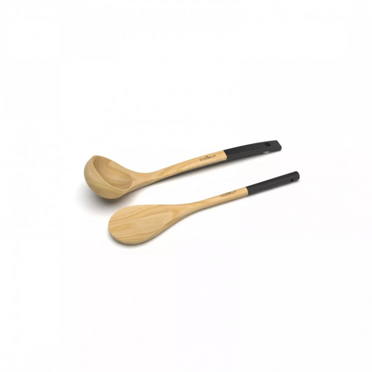 Set cuillère et louche en bois