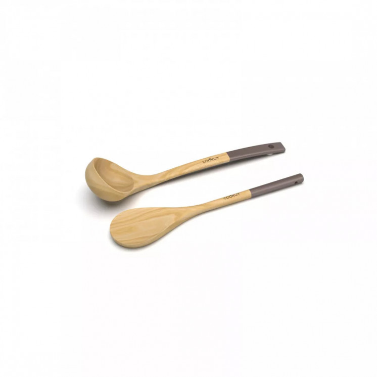 Set cuillère et louche en bois