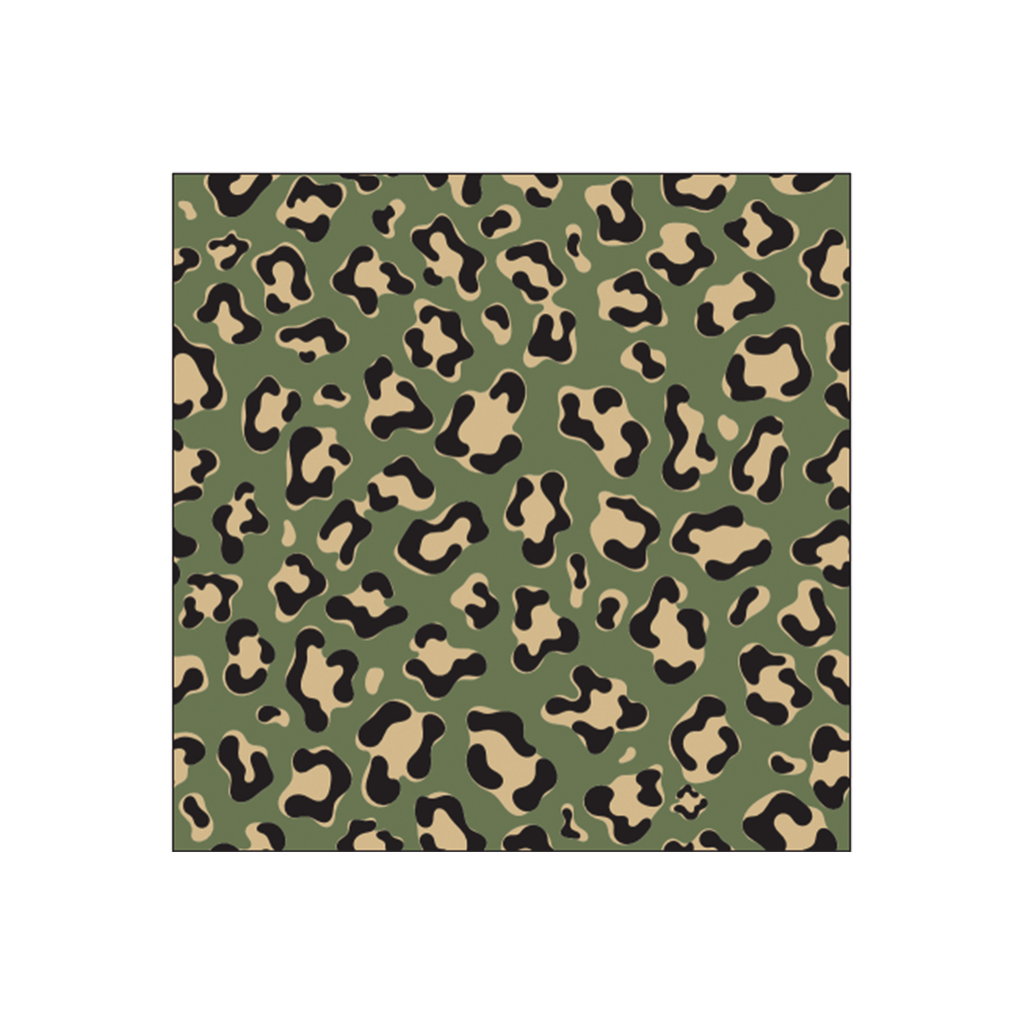 SERVIETTE PAPIER - LEOPARD KAKI