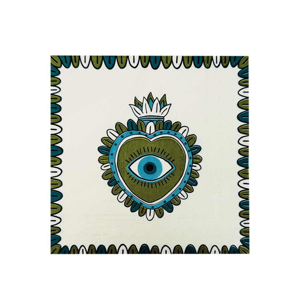 SERVIETTE PAPIER - EX-VOTO VERT