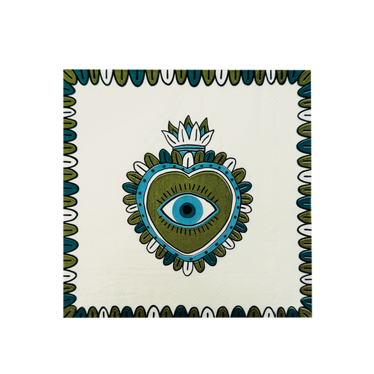 SERVIETTE PAPIER - EX-VOTO VERT