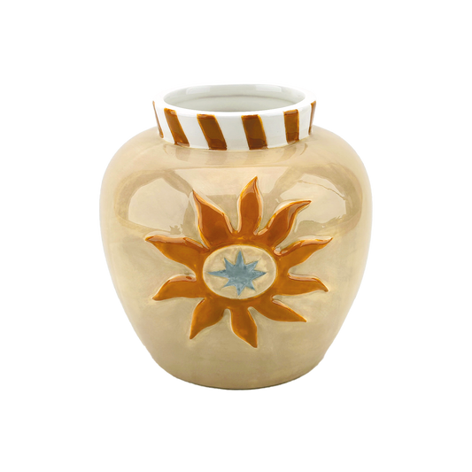 VASE SOLEIL - BEIGE