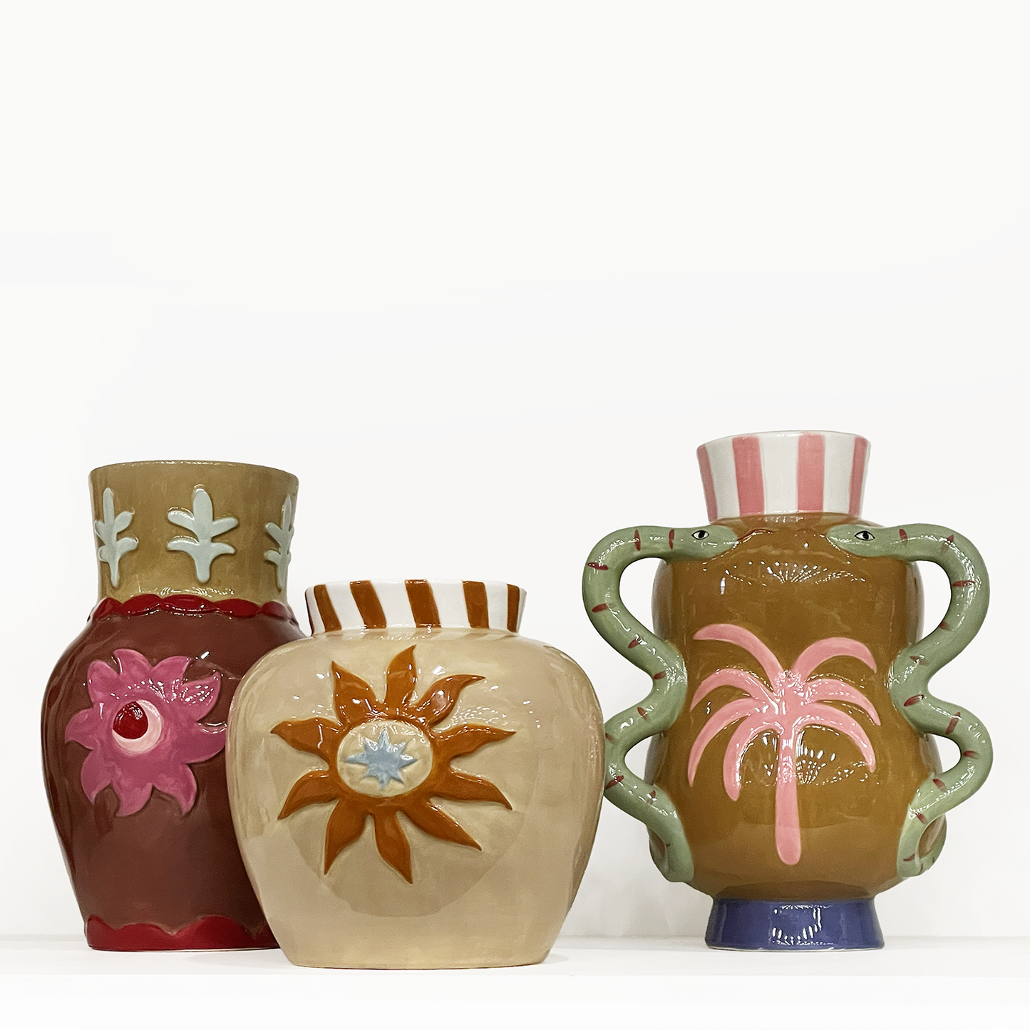 VASE SOLEIL - BEIGE