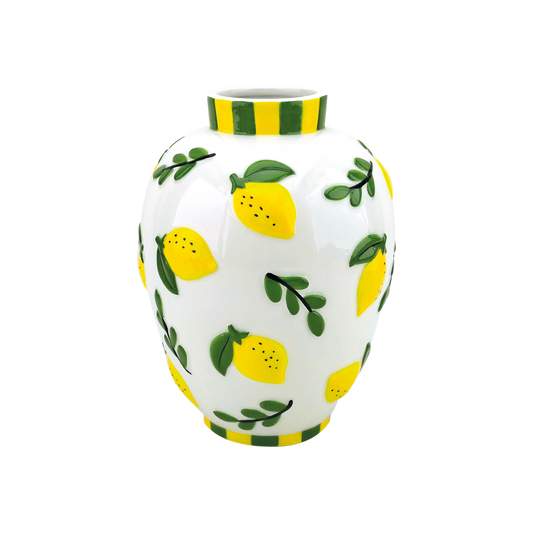 VASE CITRONS - JAUNE