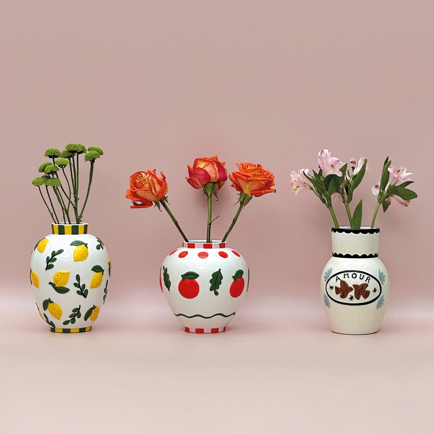 VASE AMOUR OISEAUX - BLEU