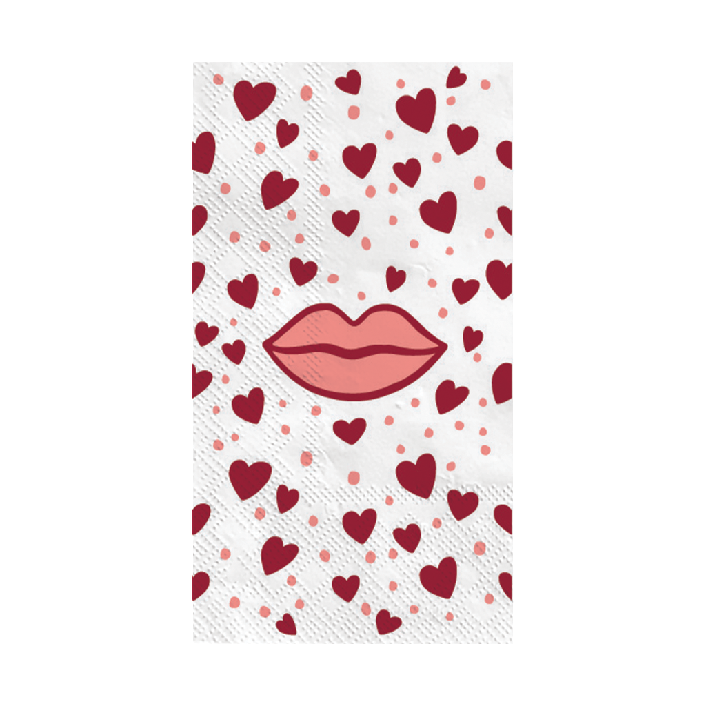 SERVIETTE PAPIER - KISS ROUGE