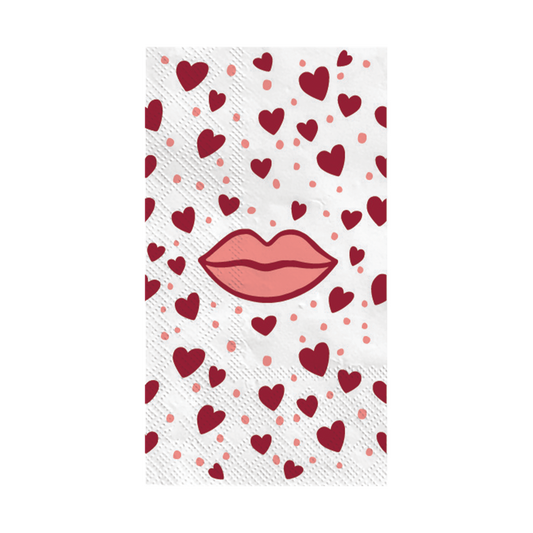 SERVIETTE PAPIER - KISS ROUGE