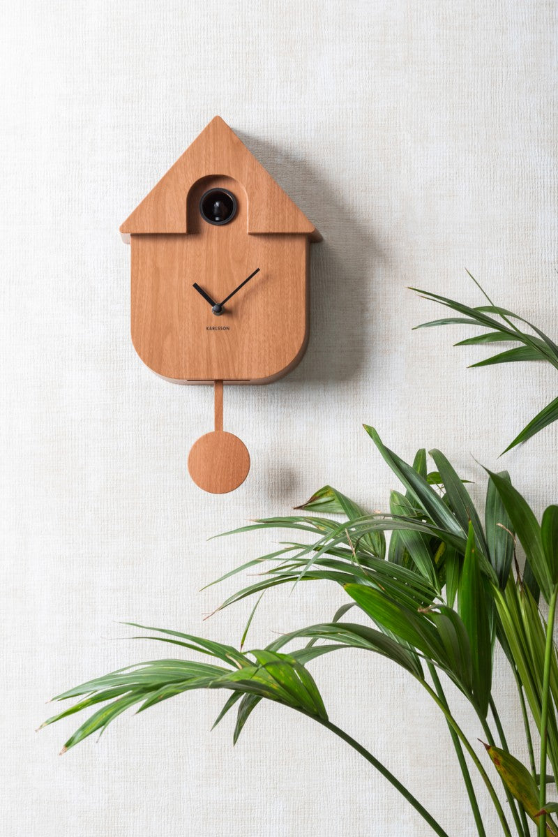 HORLOGE COUCOU - EFFET BOIS FONCÉ