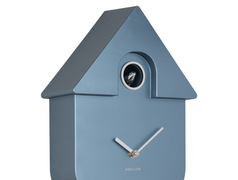 HORLOGE COUCOU - BLEU METALISE