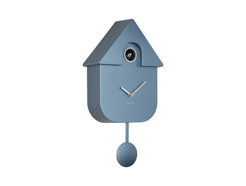 HORLOGE COUCOU - BLEU METALISE