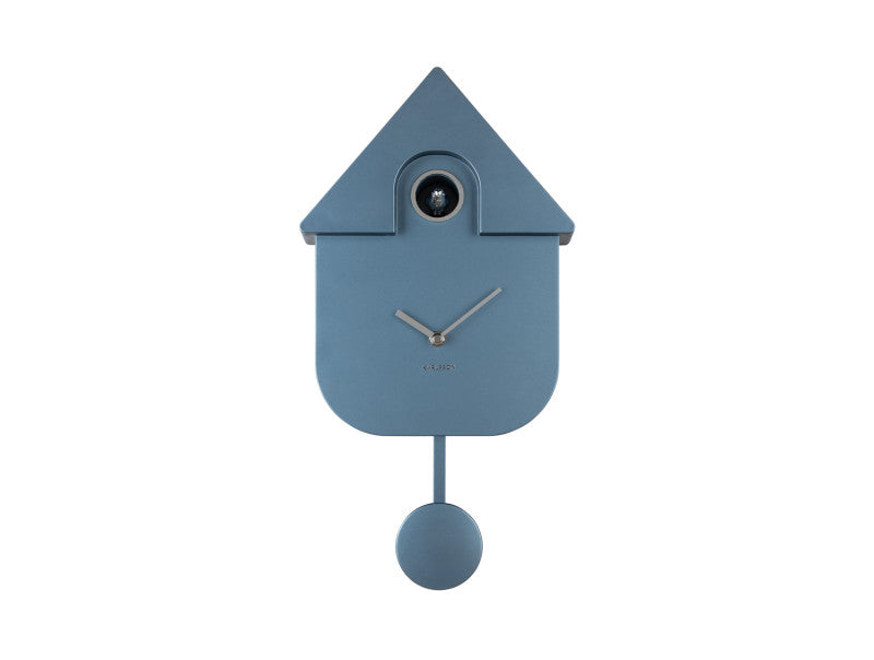 HORLOGE COUCOU - BLEU METALISE