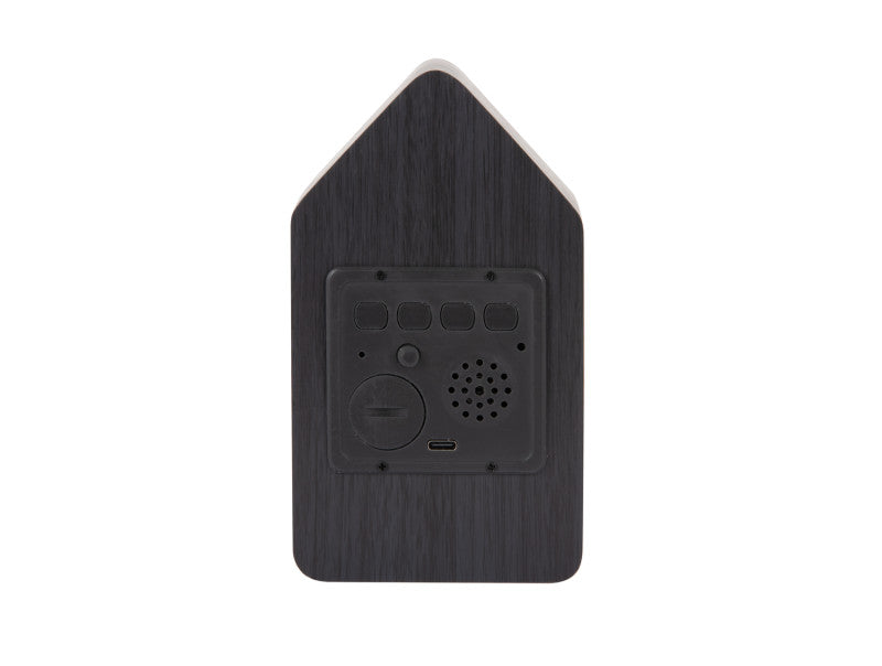 REVEIL LED COUCOU - EFFET BOIS NOIR