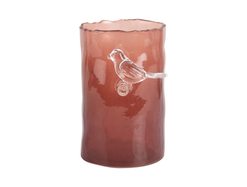 VASE OISEAU PM - ROUGE