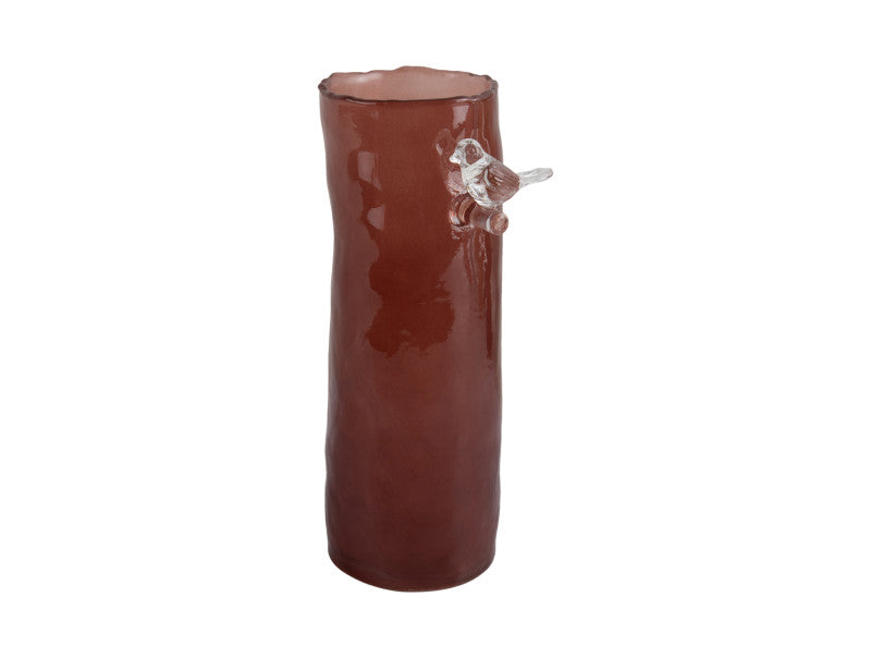 VASE OISEAU GM - ROUGE