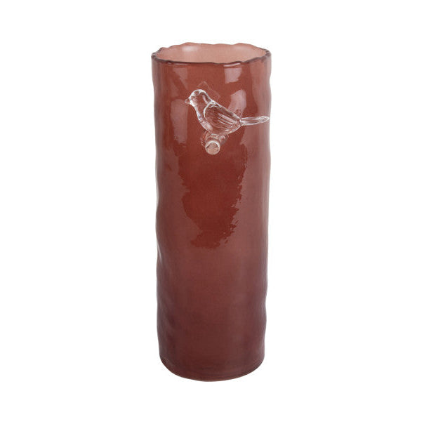 VASE OISEAU GM - ROUGE