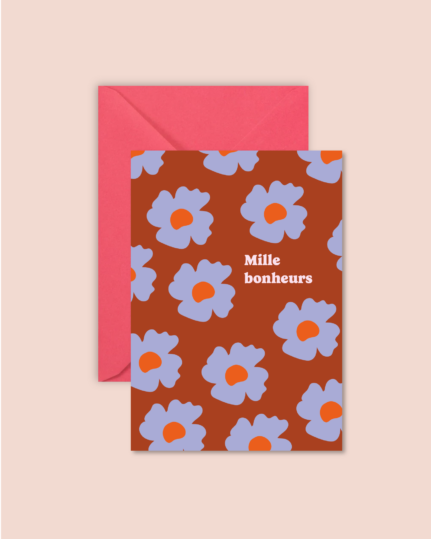 Carte "amour" - Bichette (avec enveloppe)