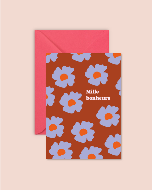 Carte "amour" - Bichette (avec enveloppe)