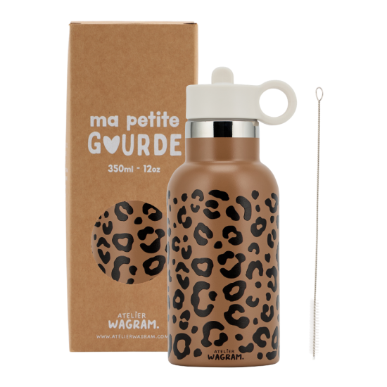 GOURDE CARAMEL LEOPARD - 350ML