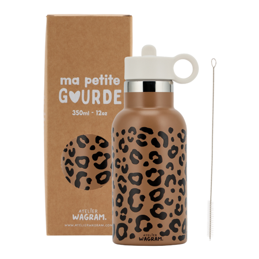 GOURDE CARAMEL LEOPARD - 350ML