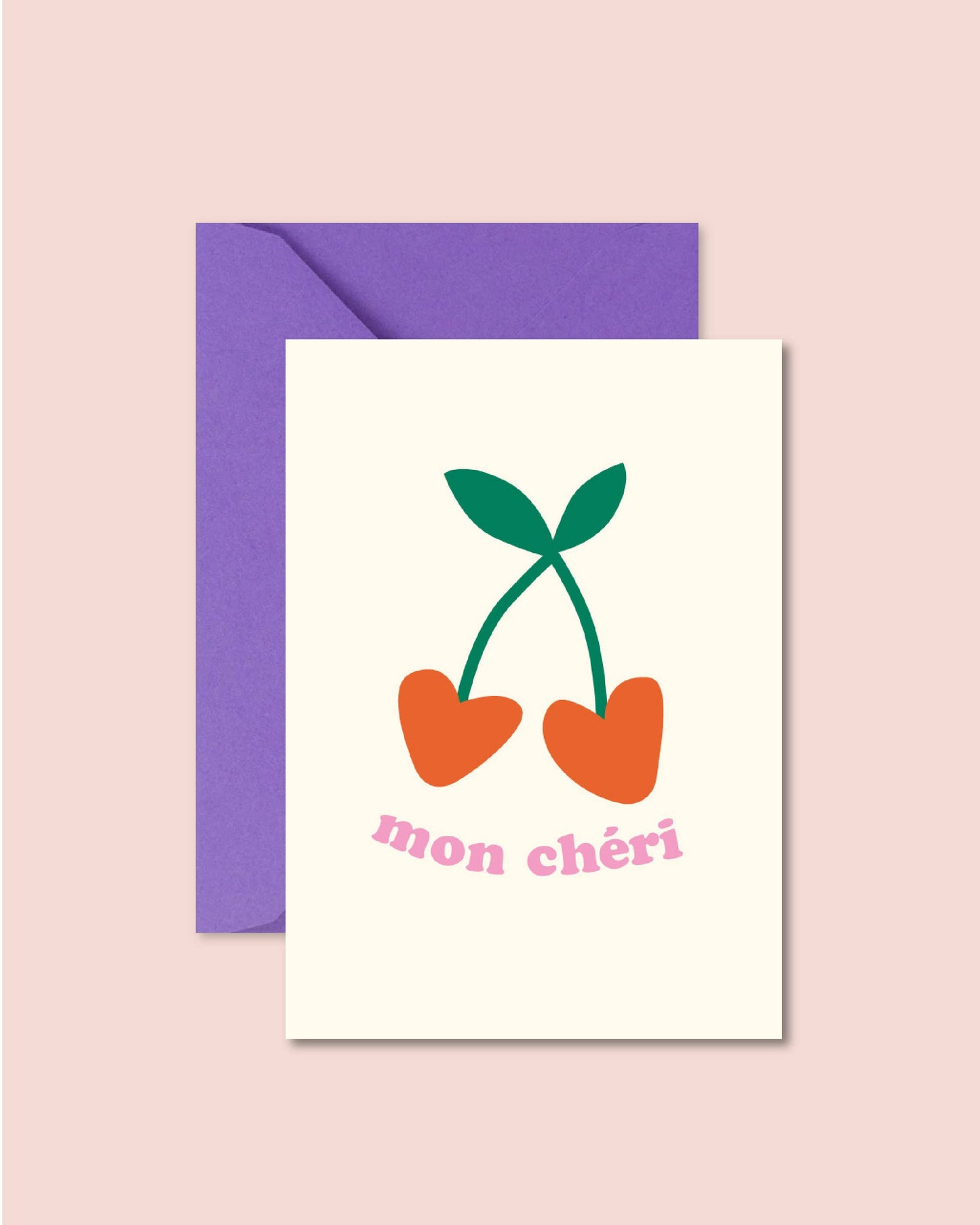 Carte "Love" - Mon chéri -  (avec enveloppe)