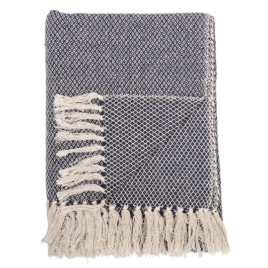 PLAID BARRY COTON RECYCLE - BLEU