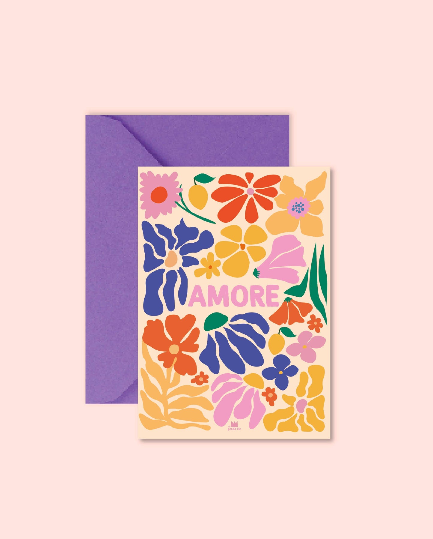 Carte "décoration" - Amore flower (avec enveloppe)