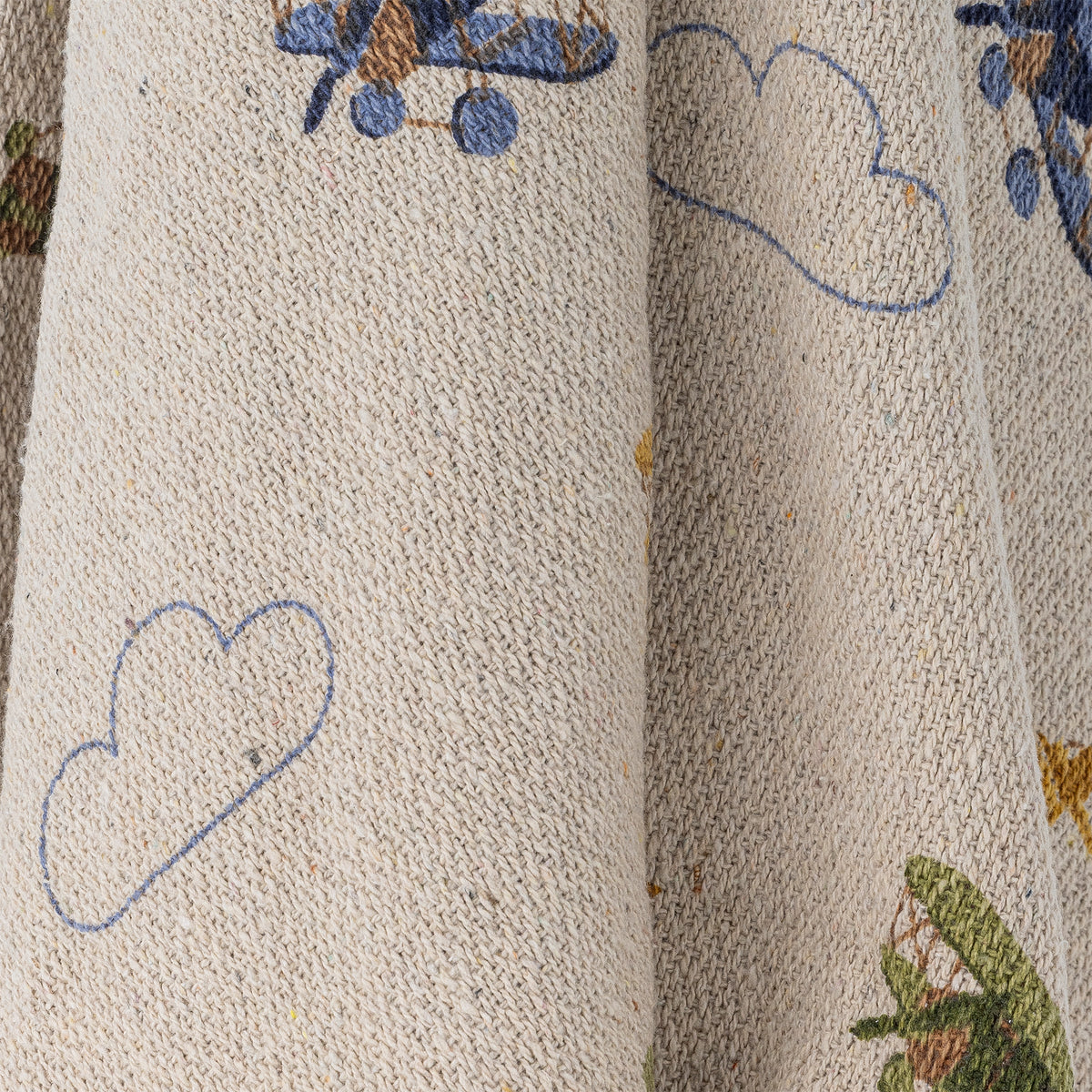 PLAID PLANE FIBRES MELANGÉES - BLANC