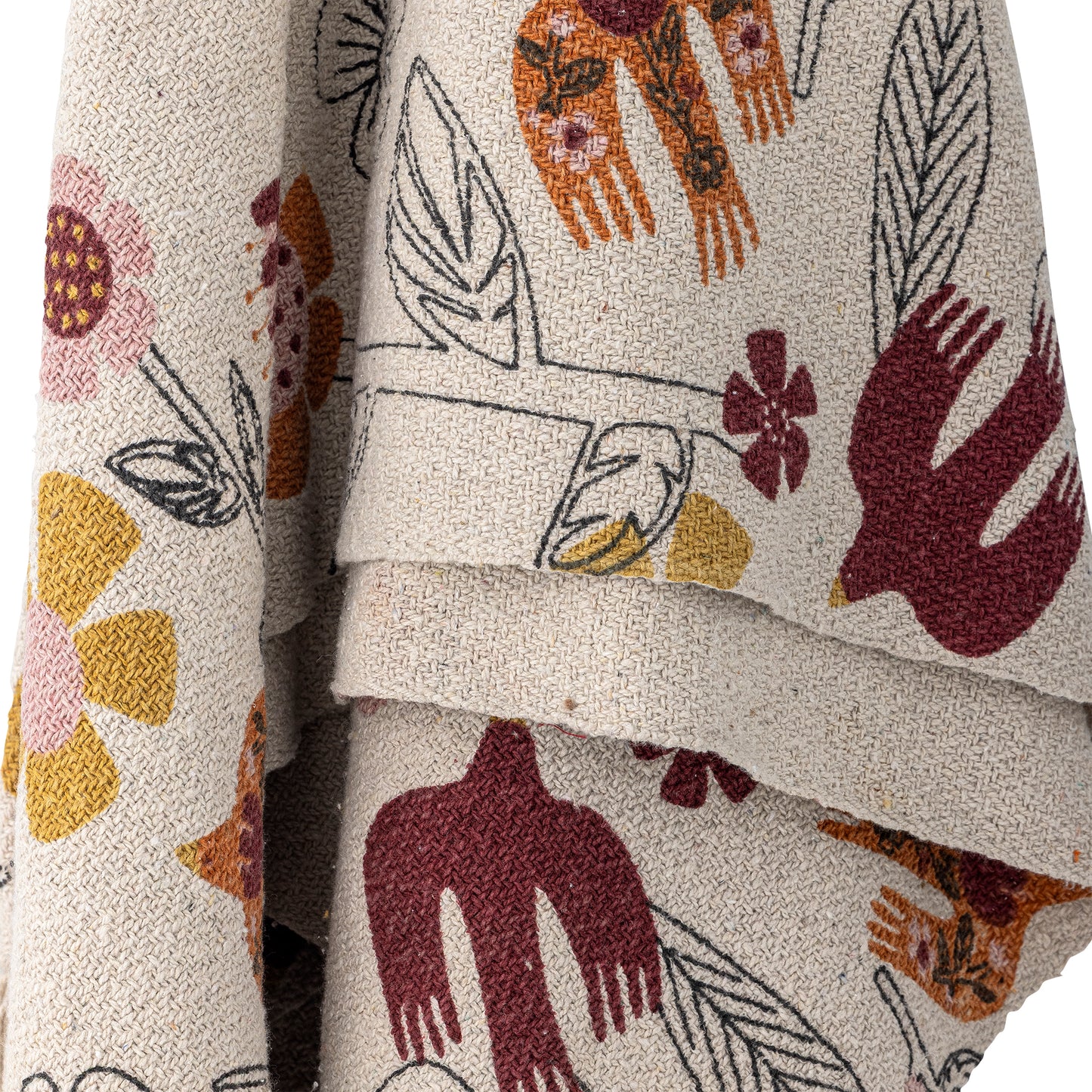 PLAID VIVIELLE COTON RECYCLE - MULTICOLORE