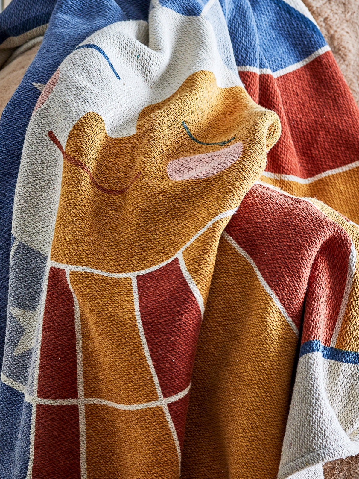 PLAID SUN FIBRES MELANGÉES - MULTICO