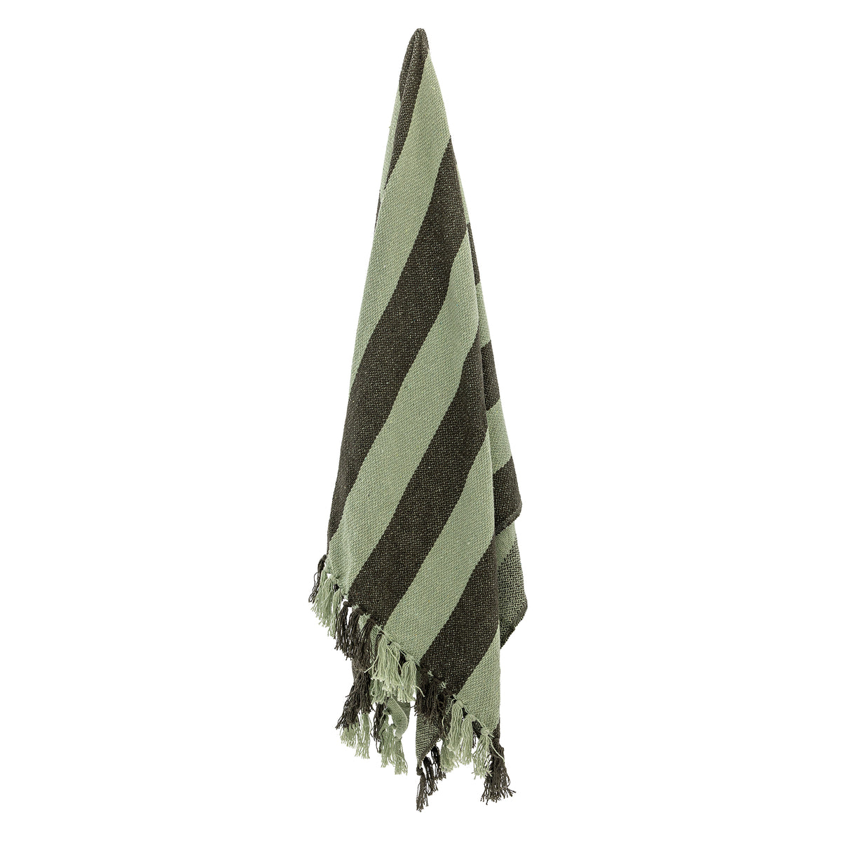 PLAID FRELLO FIBRES MELANGÉES - VERT